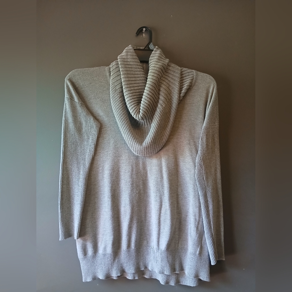 Cupio Light Gray Cowl Neck Sweater